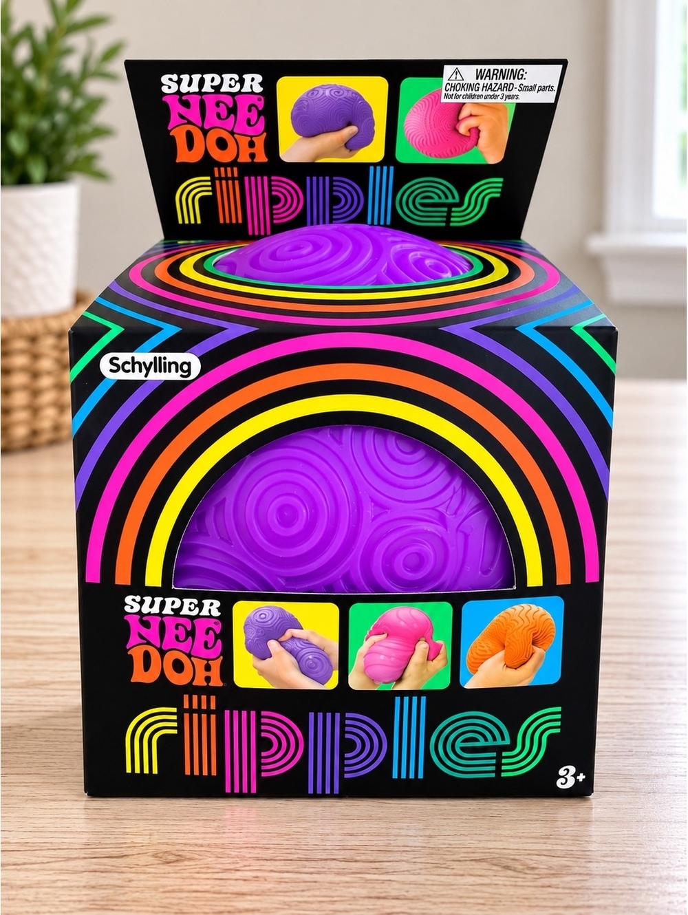 Super NeeDoh Ripples Purple NEW Sealed Schylling Sensory Toy Hard to Find